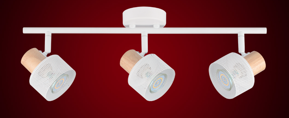 APLIQUE 1 LUZ PERFORADO BLANCO U1001